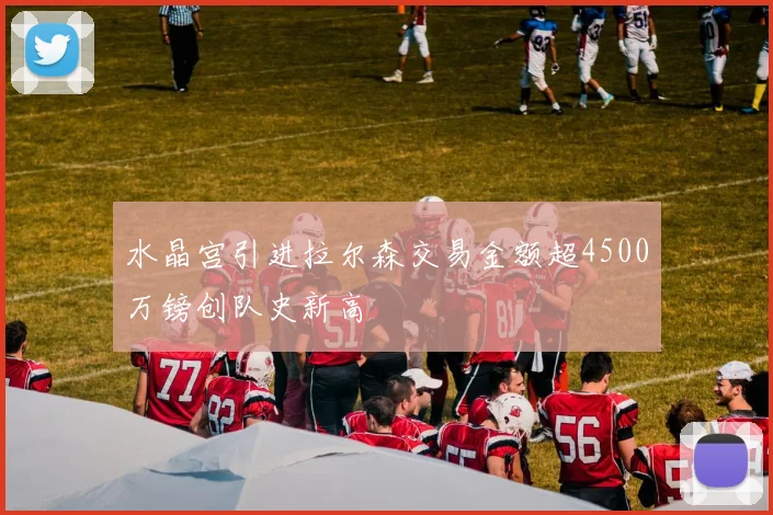 水晶宫引进拉尔森交易金额超4500万镑创队史新高